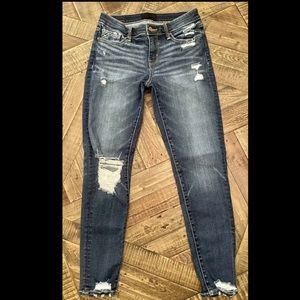 BuckleBlack Ankle Skinny Jeans Size 26 distressed
